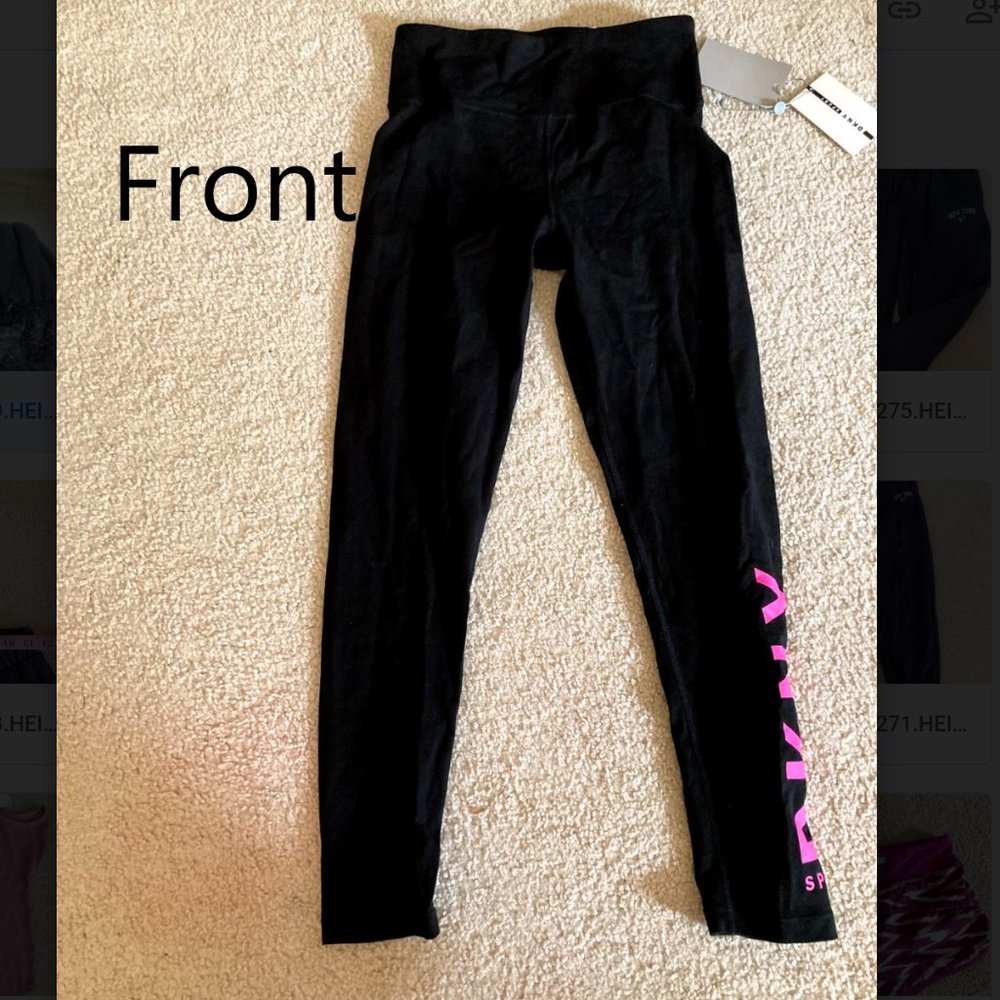DNKY Black Sport Leggings